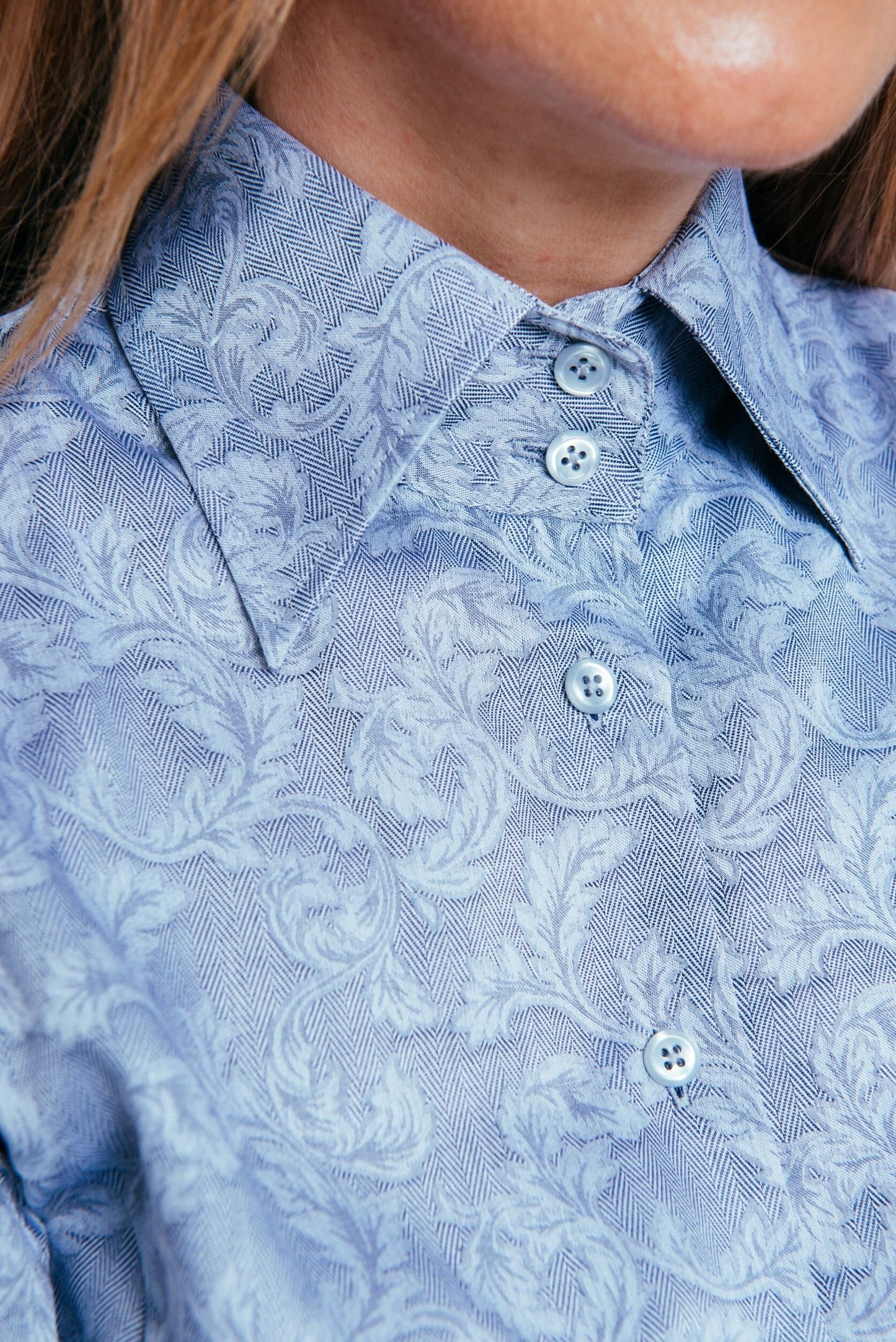 Elegant French Cuff Blouse: Luxury Cotton Button-Down Shirt