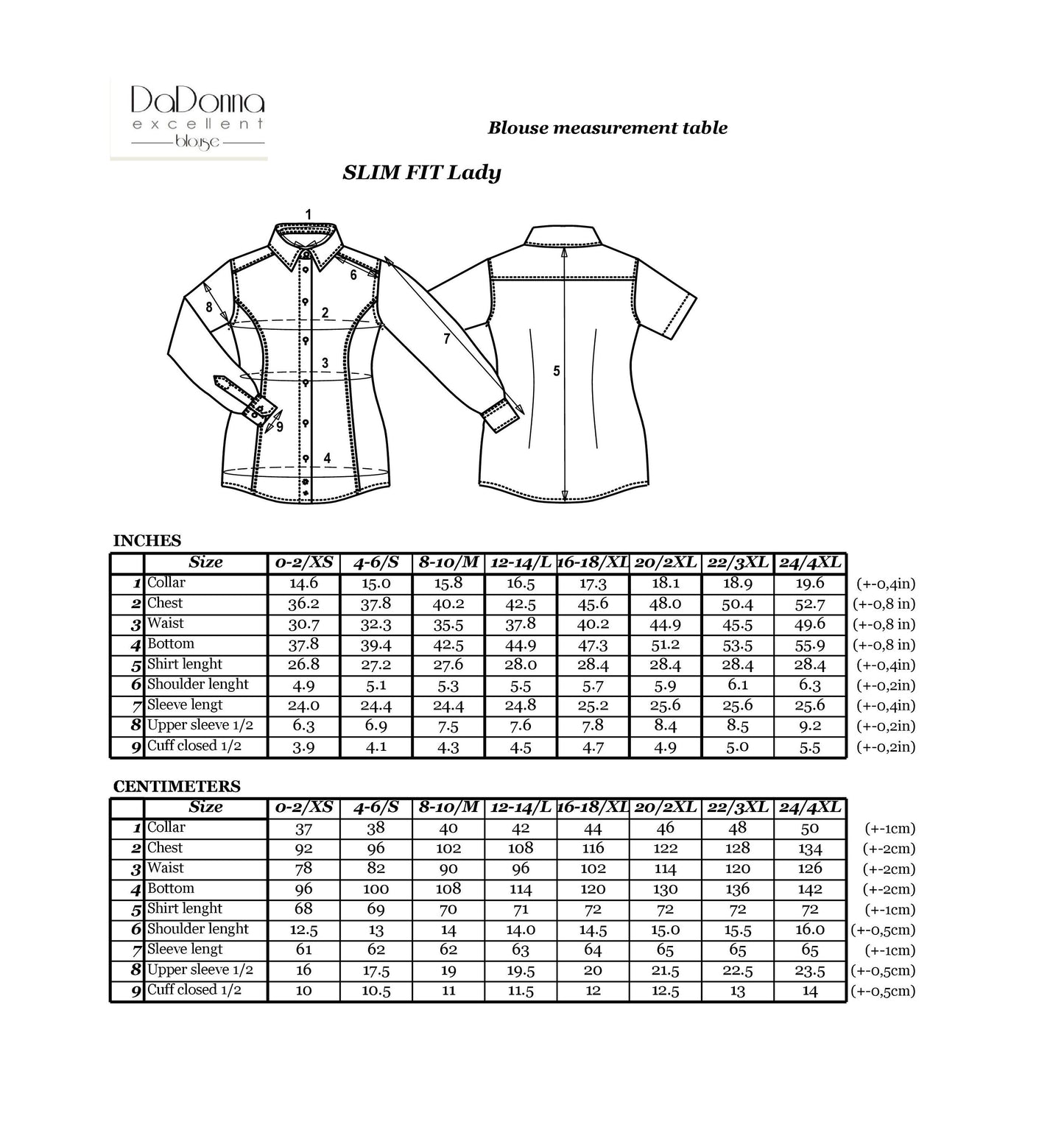 Fitted French Cuff Blouse: Luxury 100% Cotton White Shirt