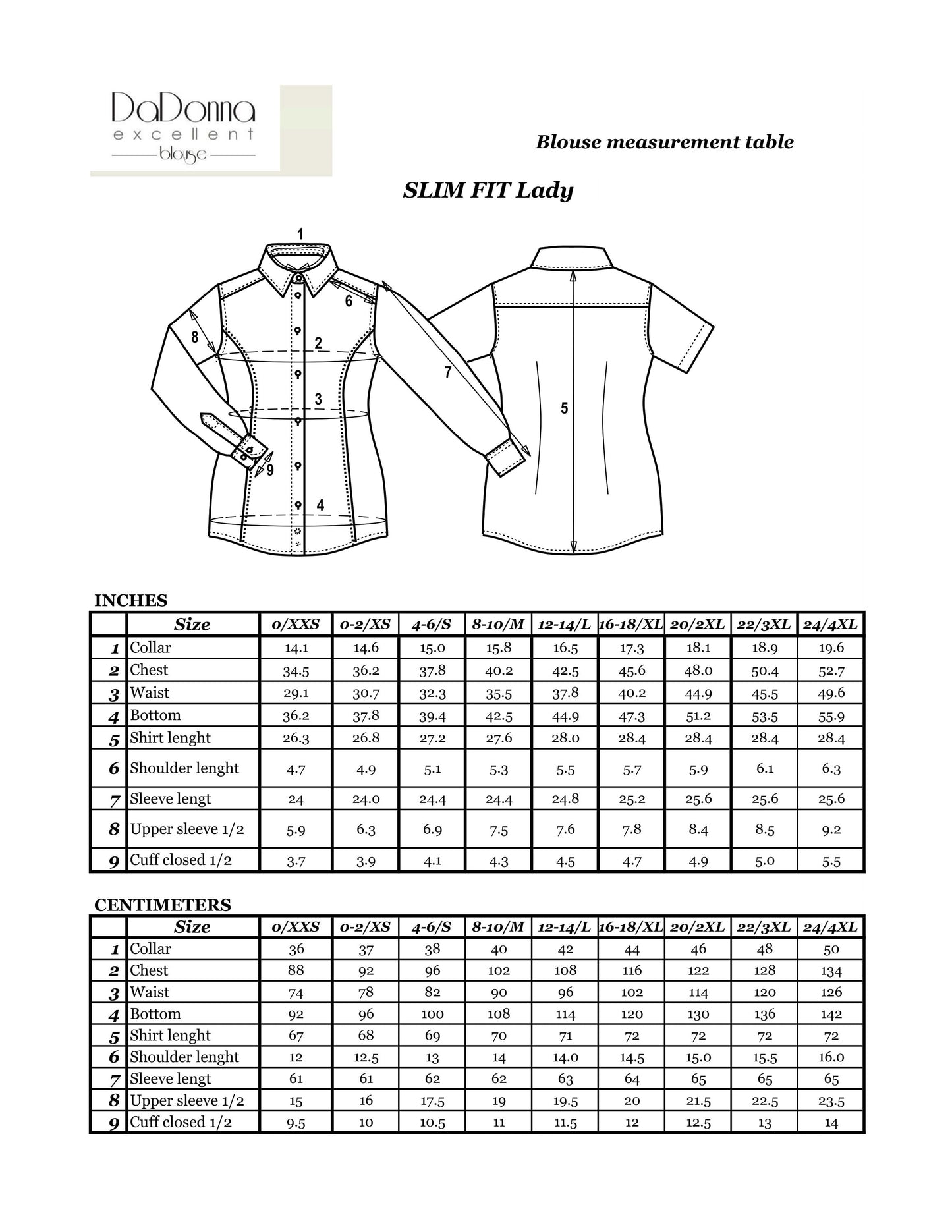Blue Cotton Cufflink Blouse: Elegant High Collar Shirt