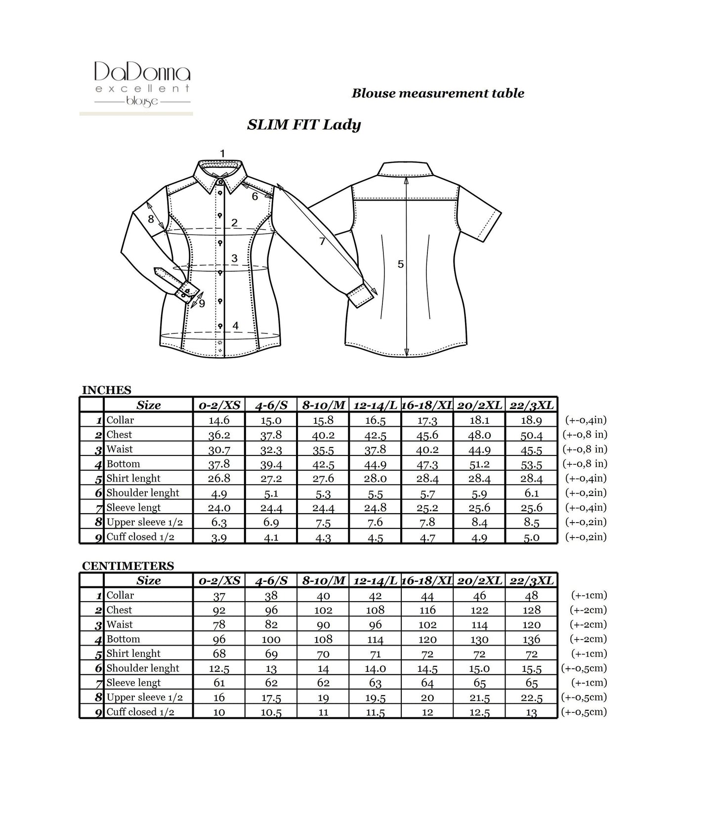 Blue Oxford Cotton French Cuff Blouse: No-Iron Long Sleeve Shirt